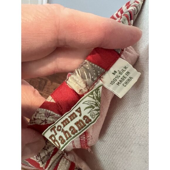 Tommy Bahama Women's Med Beach Floral Relax Palms Drawstring 100% Silk Pants - Picture 8 of 8